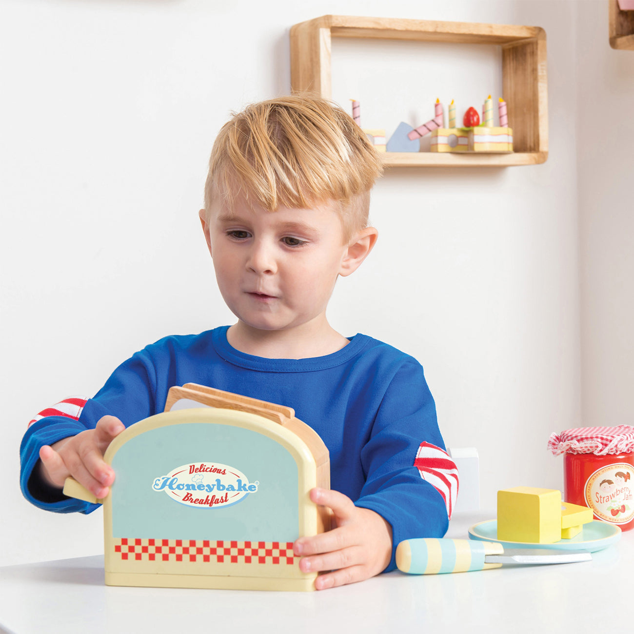 Set Toaster, din lemn, +3 ani, Le Toy Van