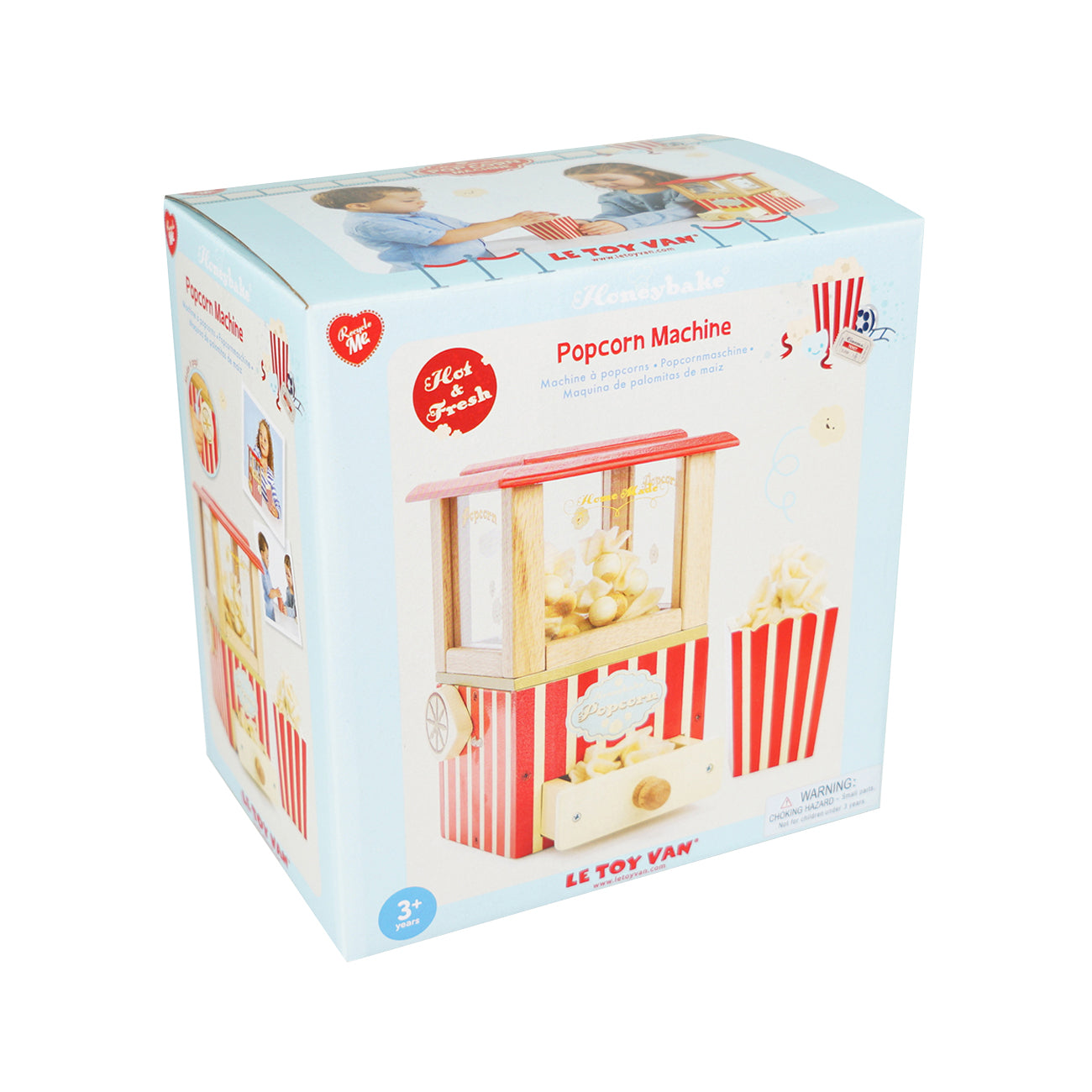 Masina de facut popcorn, din lemn, +3 ani, Le Toy Van