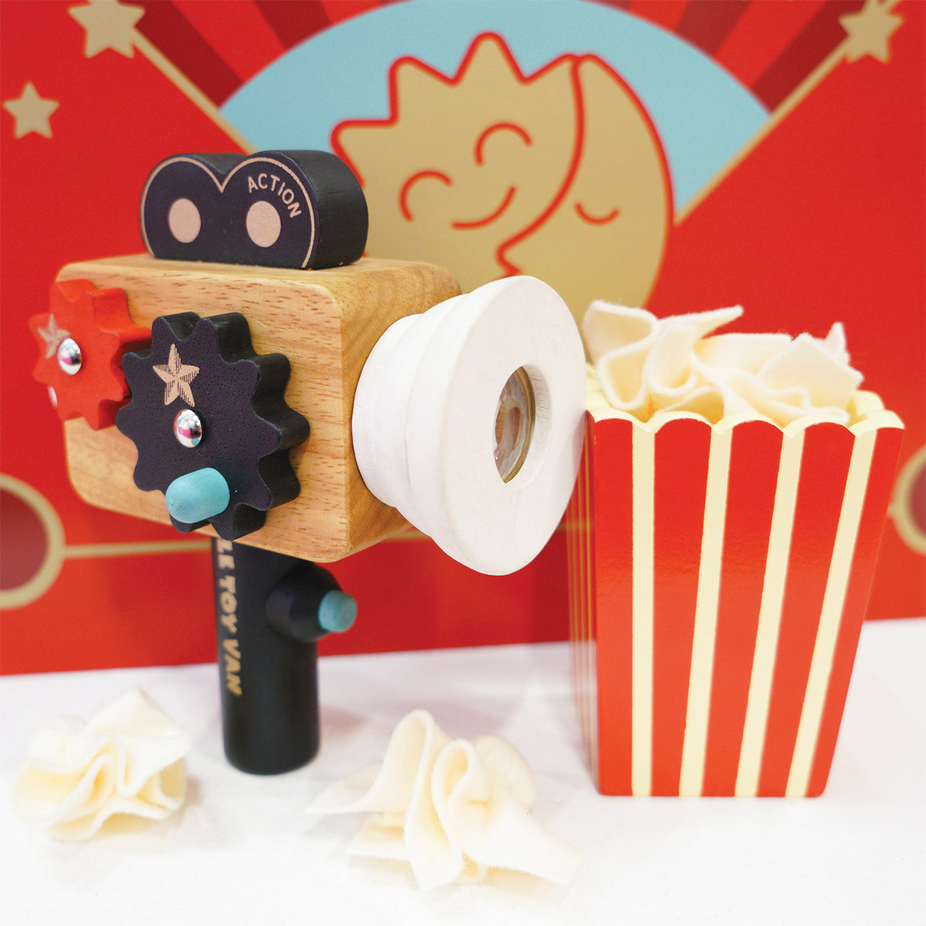 Camera de filmat, vintage, din lemn, +3 ani, Le Toy Van