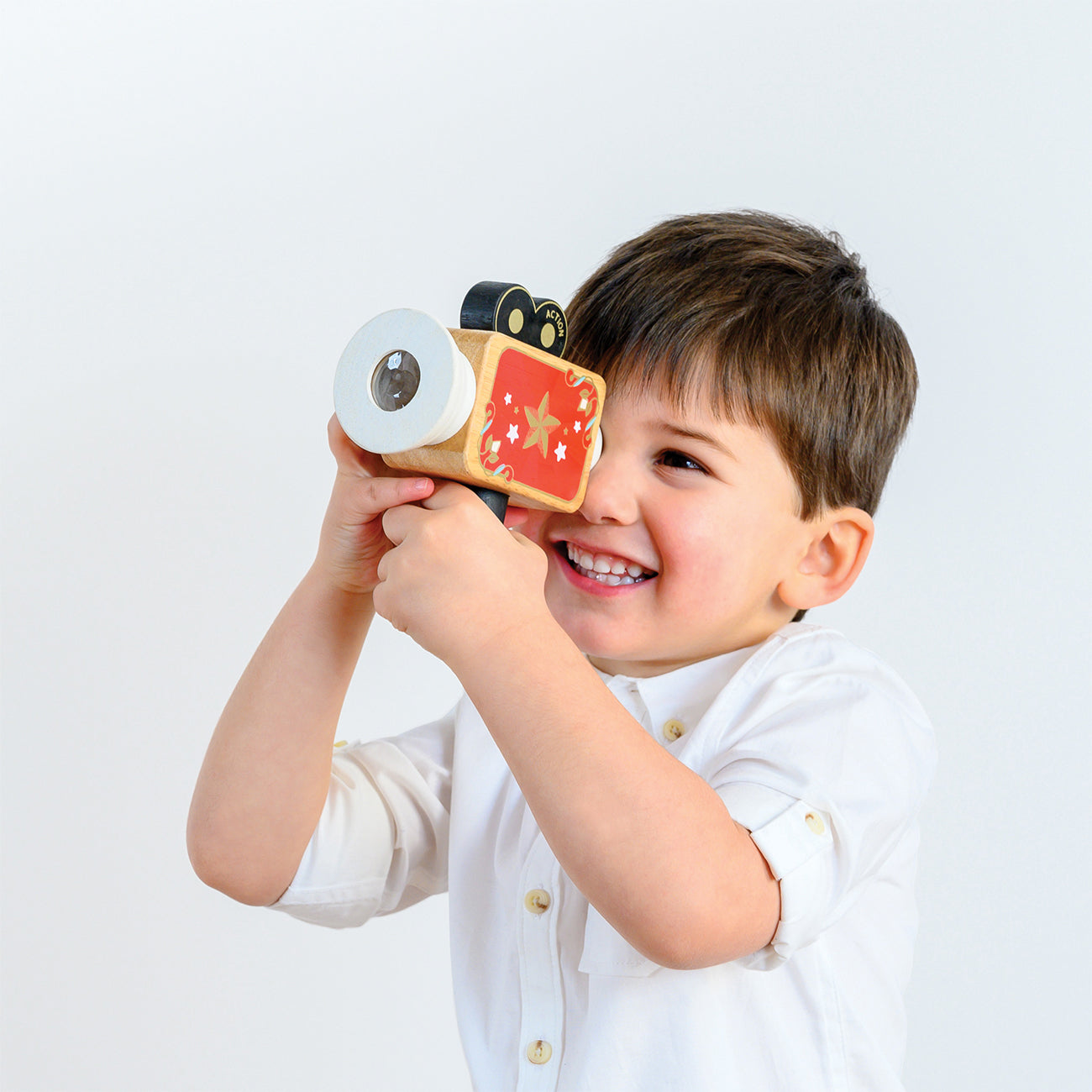 Camera de filmat, vintage, din lemn, +3 ani, Le Toy Van