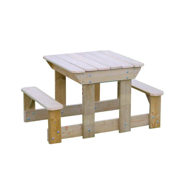 Masa de picnic  senzoriala pentru copii, cu bancute si loc pentru nisip si apa, +3ani, Wendi Toys