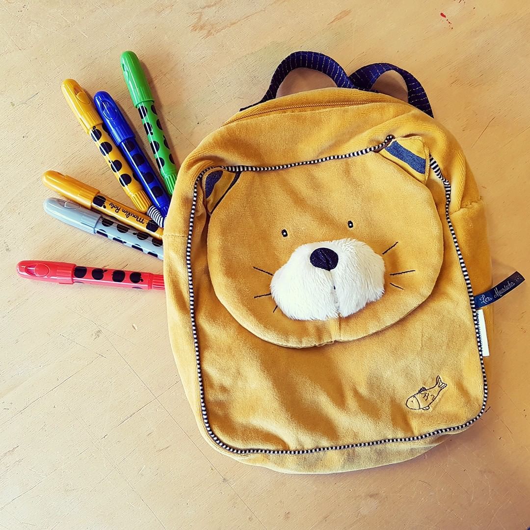 Ghiozdanel plus pisicuta Lulu, 3 ani+, Moulin Roty