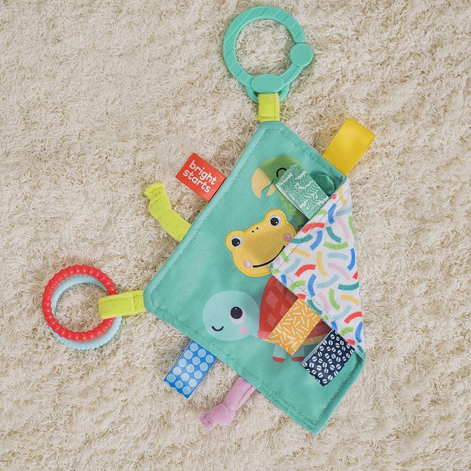 Jucarie Mini Paturica cu Animalute Vesele, Bright Starts