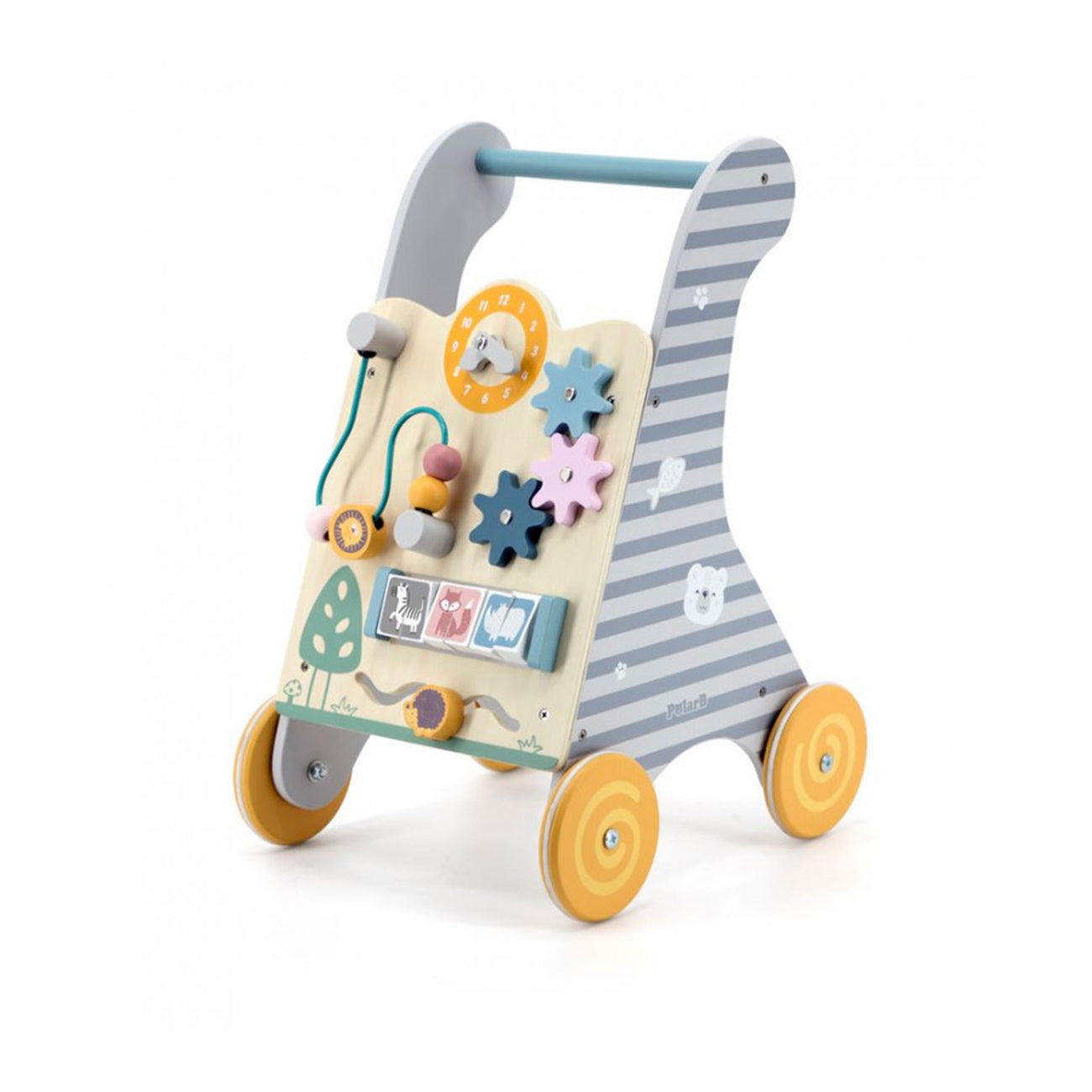 Antemergator din lemn cu activitati Montessori, +18 luni, PolarB, VIGA