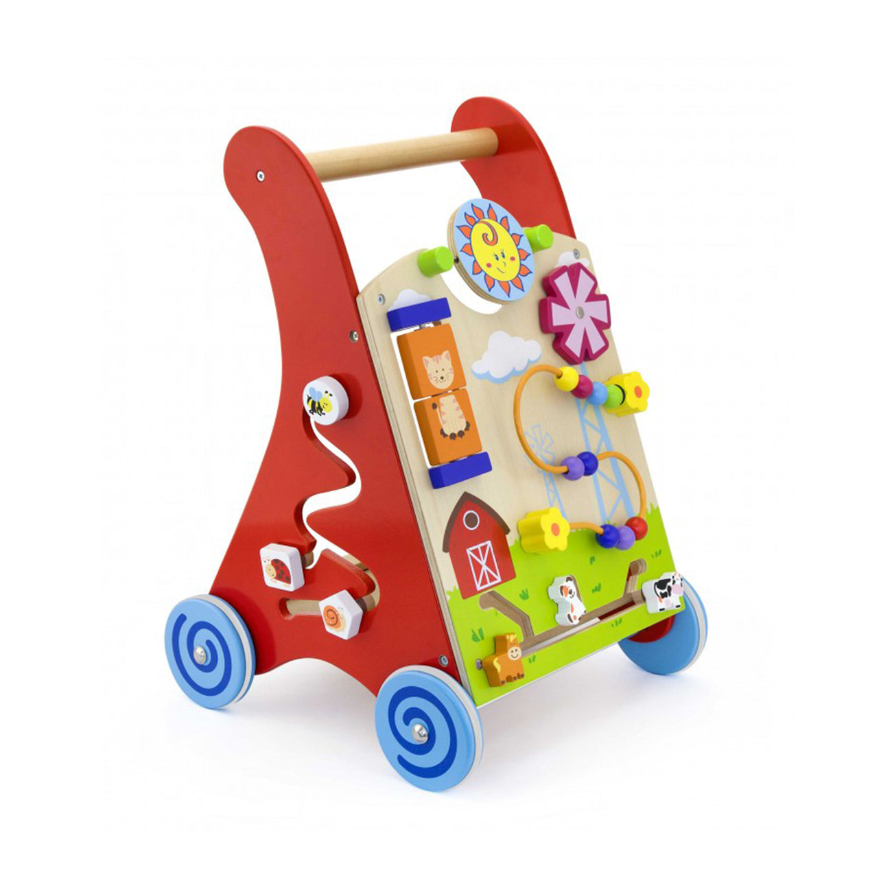 Antemergator din lemn cu activitati tip Montessori, +12 luni, VIGA