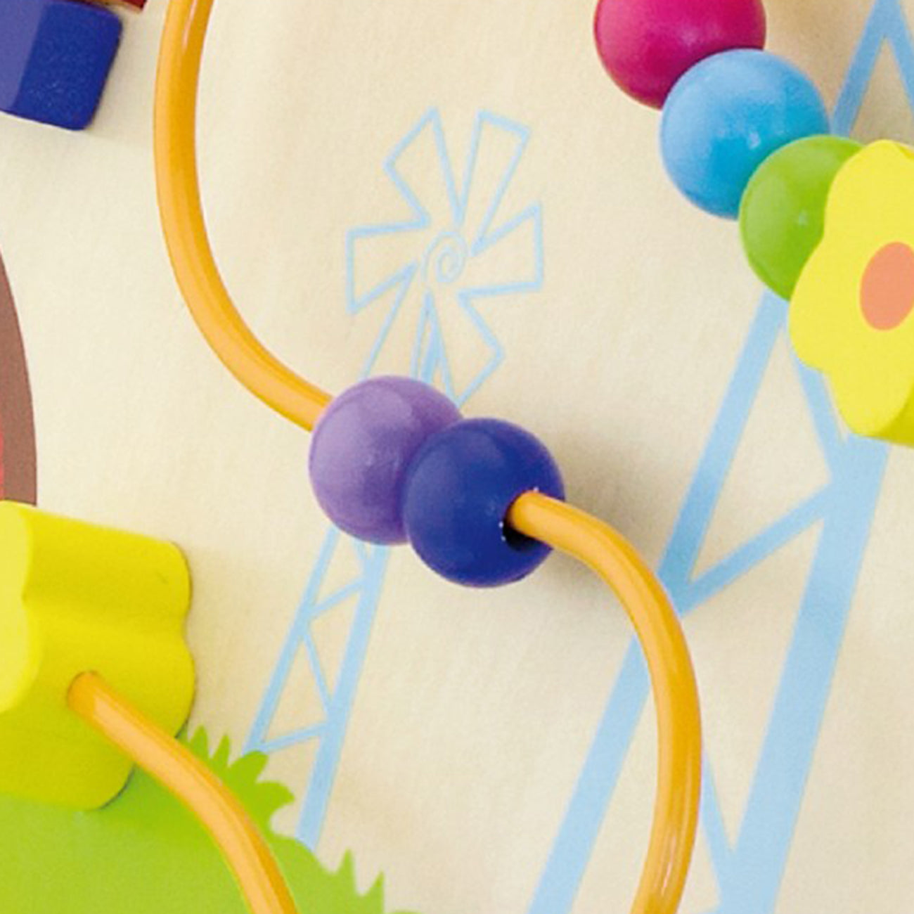 Antemergator din lemn cu activitati tip Montessori, +12 luni, VIGA