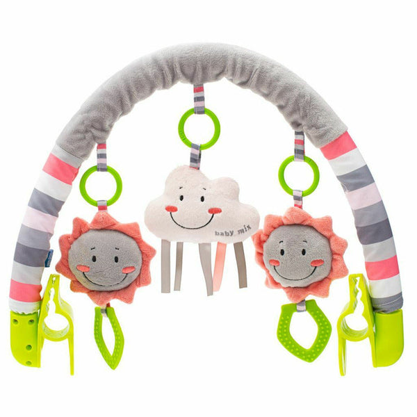 Arcada universala cu jucarii din plus, Pentru landou, Carucior, Scaun de masa, Patut, Cloud, Baby Mix