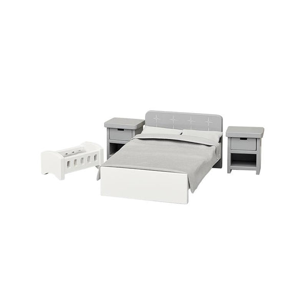 Mobilier casuta papusi din lemn, dormitor, +3 ani, byAstrup - Manute Creative
