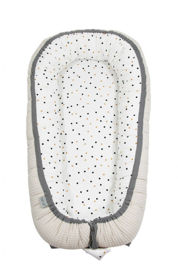 Babynest Confetti & Beige, Cuib pentru Bebelusi, Ajustabil, Tiny Star