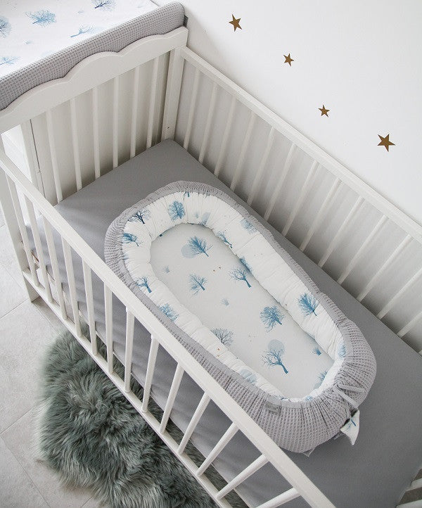 Babynest  Magic&Grey, Cuib pentru Bebelusi, Ajustabil, Tiny Star