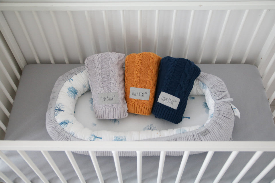 Babynest  Magic&Grey, Cuib pentru Bebelusi, Ajustabil, Tiny Star