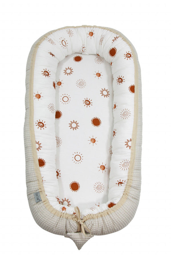 Babynest  Sunshine&Beige, Cuib pentru Bebelusi, Ajustabil, Tiny Star