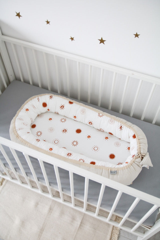 Babynest  Sunshine&Beige, Cuib pentru Bebelusi, Ajustabil, Tiny Star