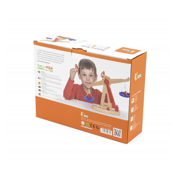 Jucarie din lemn tip Montessori, Balanta, +3ani, Viga