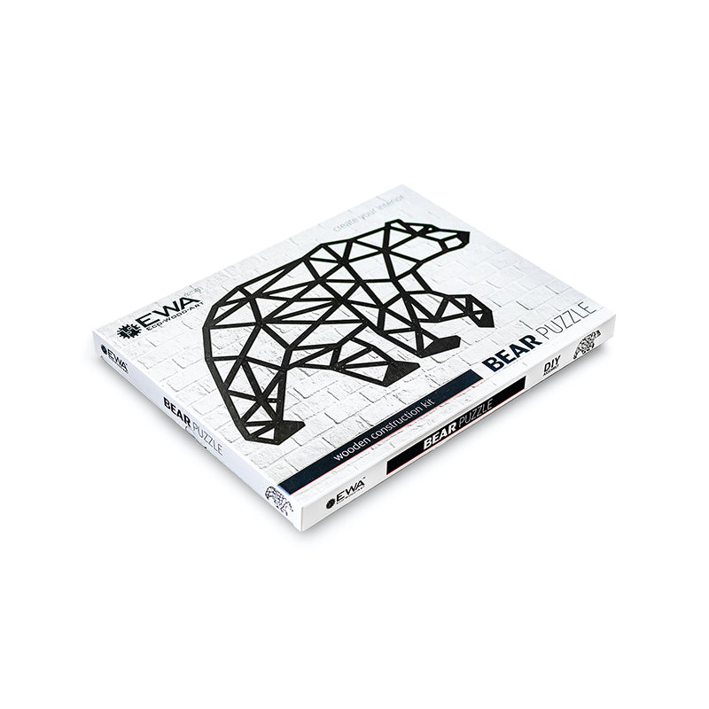 Puzzle 3D decorativ BEAR din lemn 167 piese @ EWA