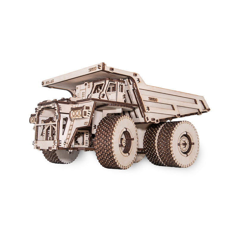 Set constructie cu mecanism Puzzle 3D BELAZ 75600 din lemn 307 piese @ EWA