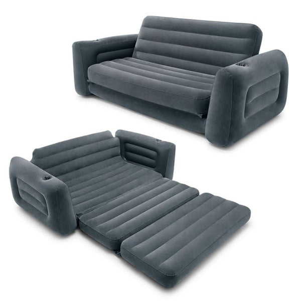 Canapea extensibila gonflabila, saltea 2in1, tehnologie Dura-Beam Fiber, 224 x 203 x 66 cm, INTEX 66552