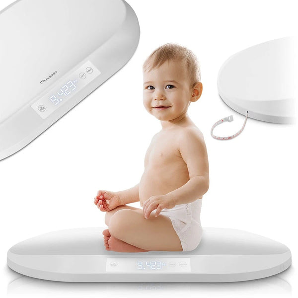 Cantar electronic pentru copii, pana la 40 kg, functia Hold, baterii incluse, Nukido, NK-950, Alb