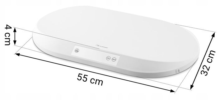 Cantar electronic pentru copii, pana la 40 kg, functia Hold, baterii incluse, Nukido, NK-950, Alb