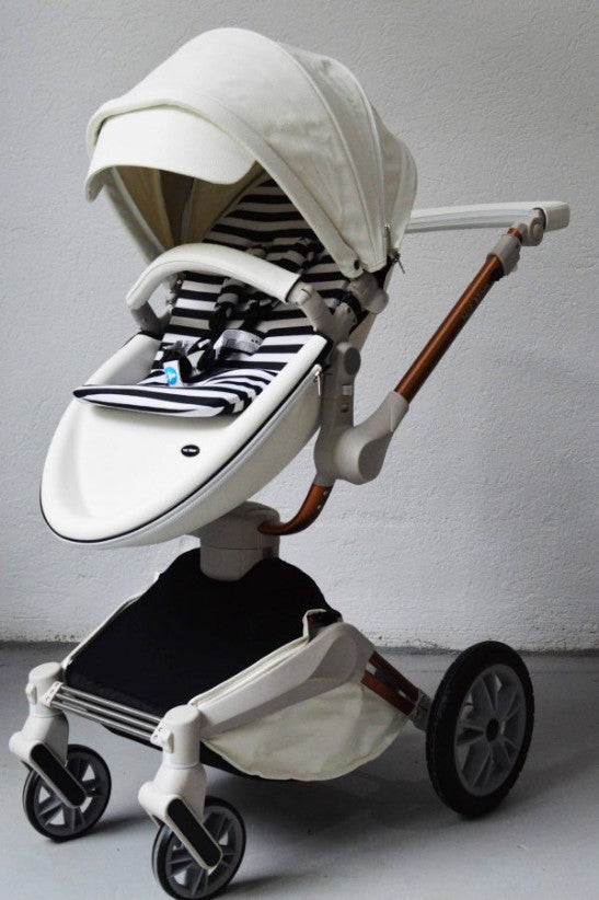 Carucior Copii Hot Mom 360 Alb 3 in 1, varsta intre 0 si 3 ani, Cadru, Landou, Modul Sport, Scoica auto si Accesorii