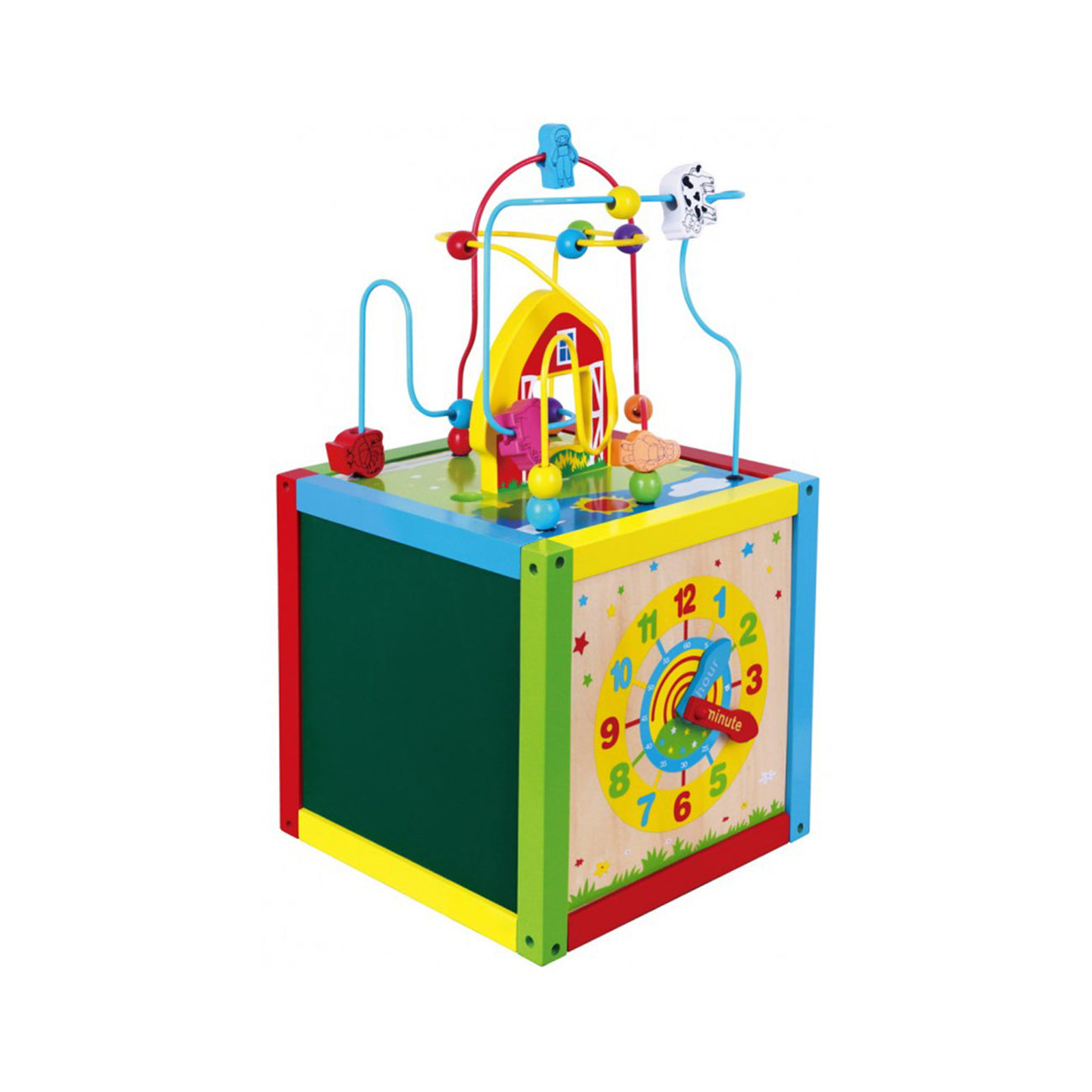 Centru de activitati mare 5 in 1, din lemn, tip Montessori, +18luni, VIGA