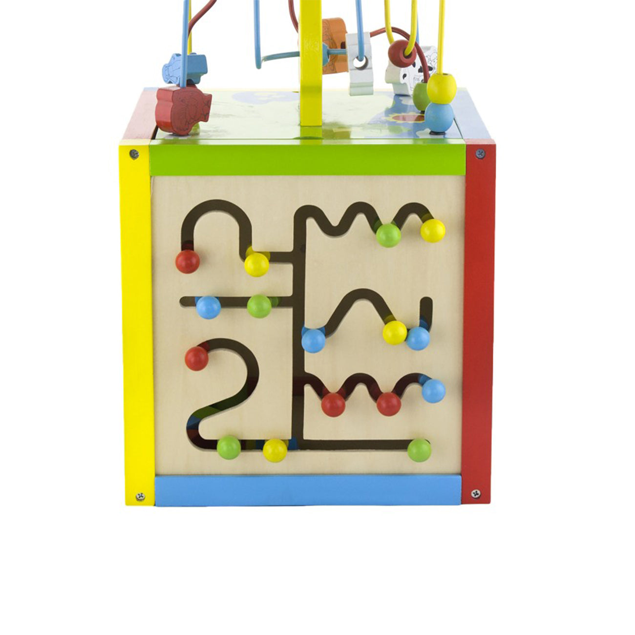 Centru de activitati mare 5 in 1, din lemn, tip Montessori, +18luni, VIGA