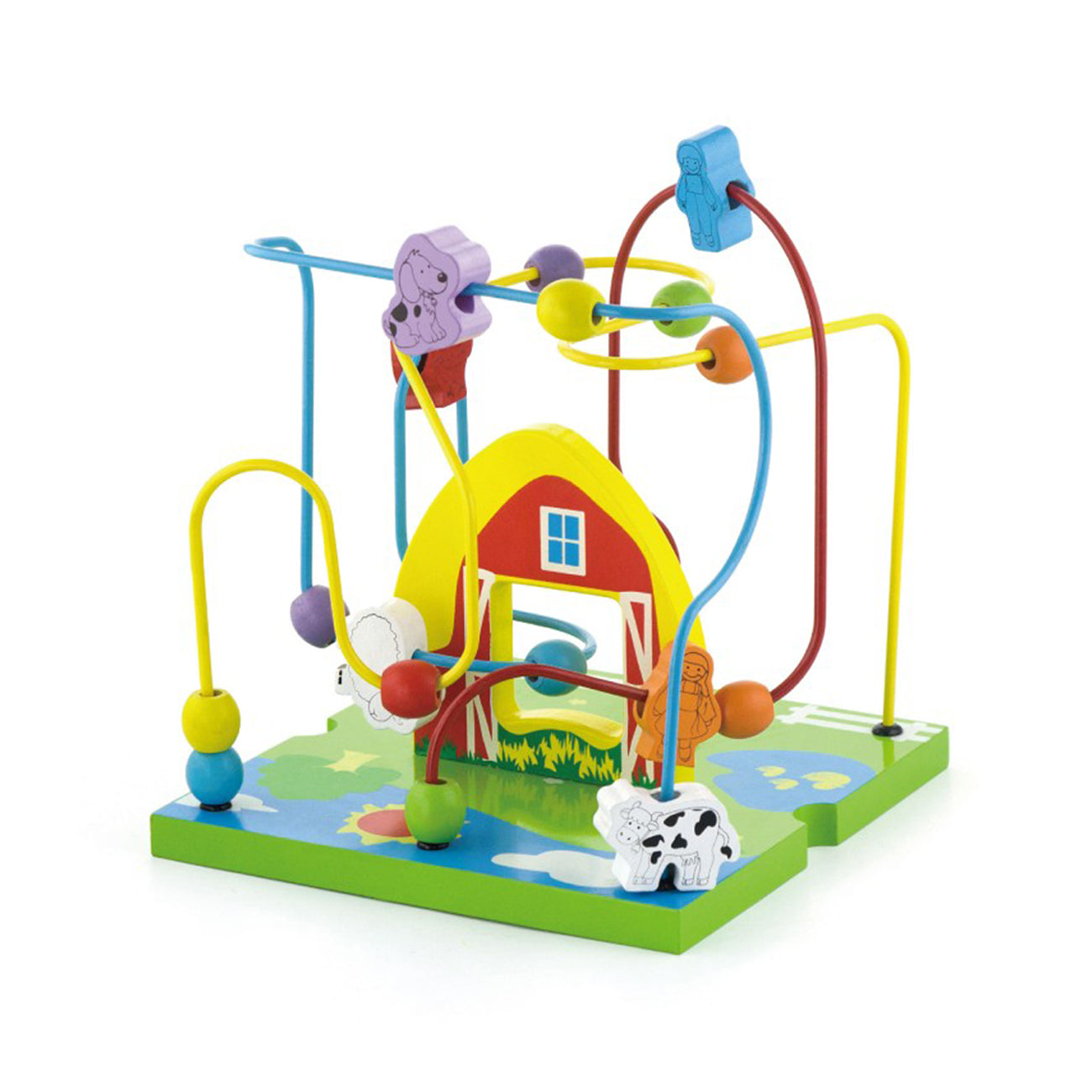Centru de activitati mare 5 in 1, din lemn, tip Montessori, +18luni, VIGA