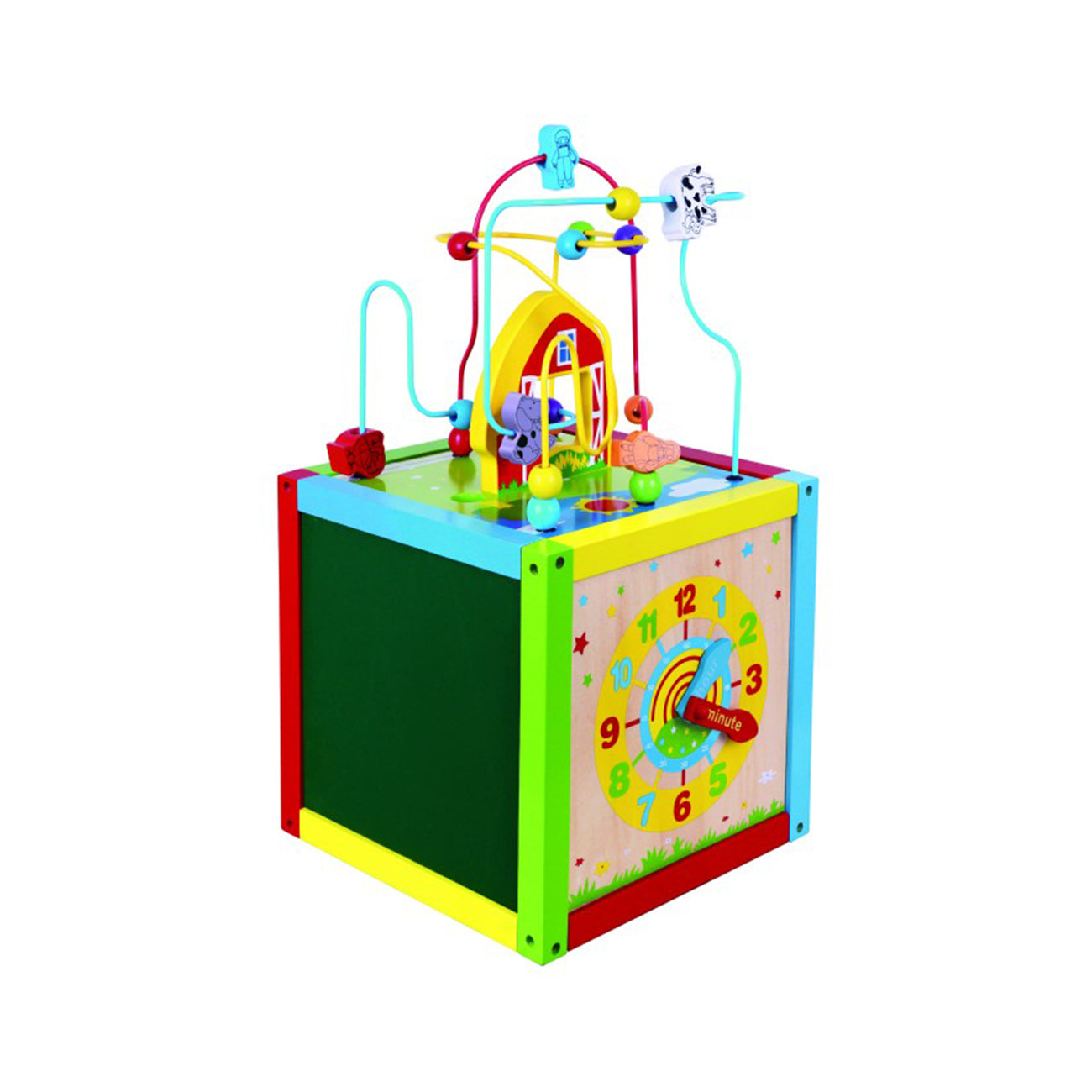 Centru de activitati mare 5 in 1, din lemn, tip Montessori, +18luni, VIGA