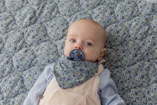 BIBS x LIBERTY - Set 2 suzete Colour Capel Latex, tetina rotunda, 6 luni+-Fossil Grey/Mauve