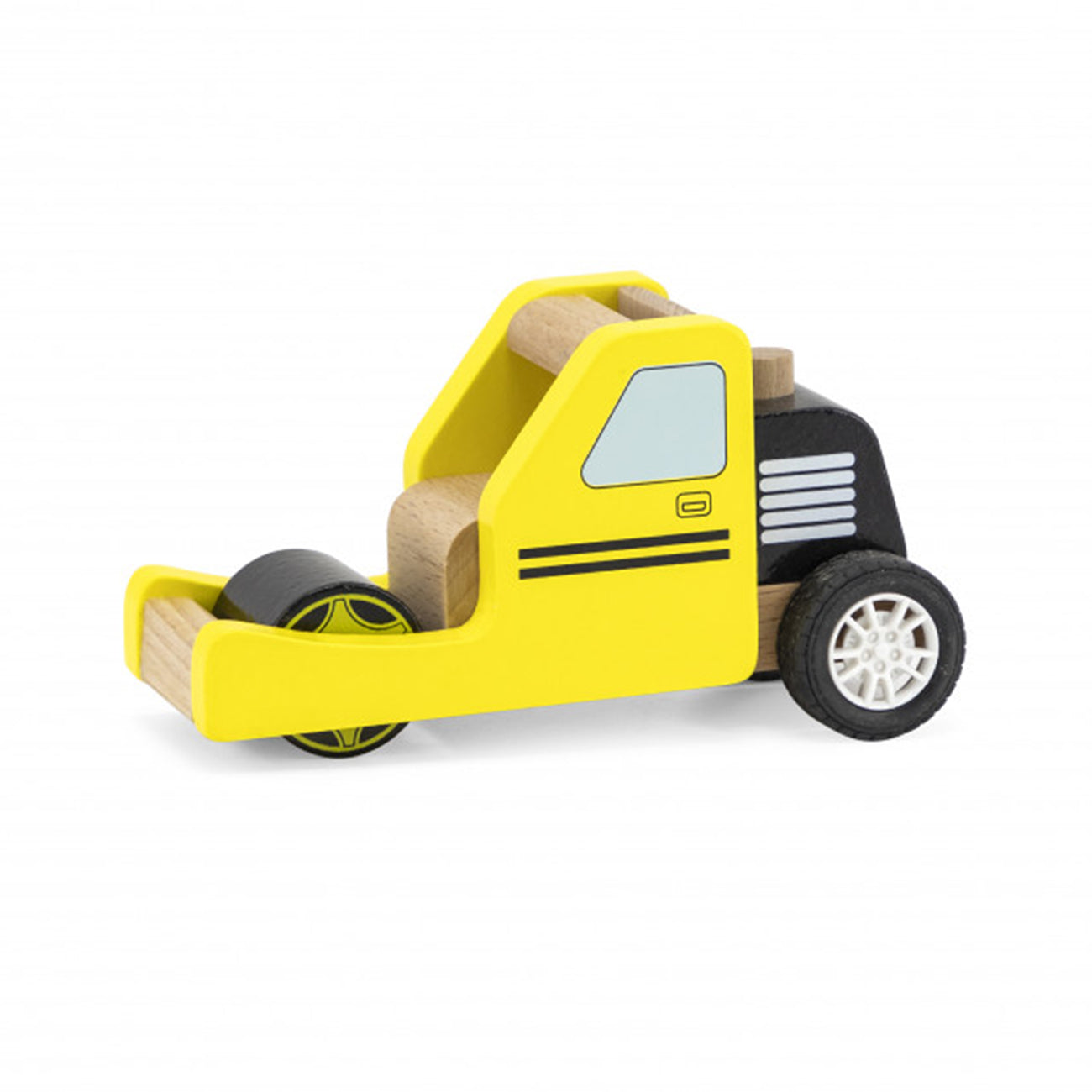 Jucarie de lemn, Compactor de asfalt, 13cm,  +18luni, VIGA