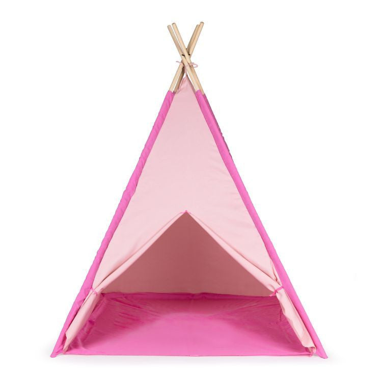 Cort tip indian pentru copii, Wigwam, 120 x 120 x 150 cm, Roz, Ecotoys