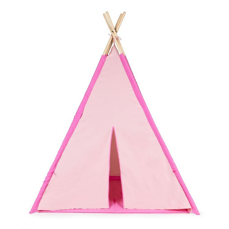 Cort tip indian pentru copii, Wigwam, 120 x 120 x 150 cm, Roz, Ecotoys