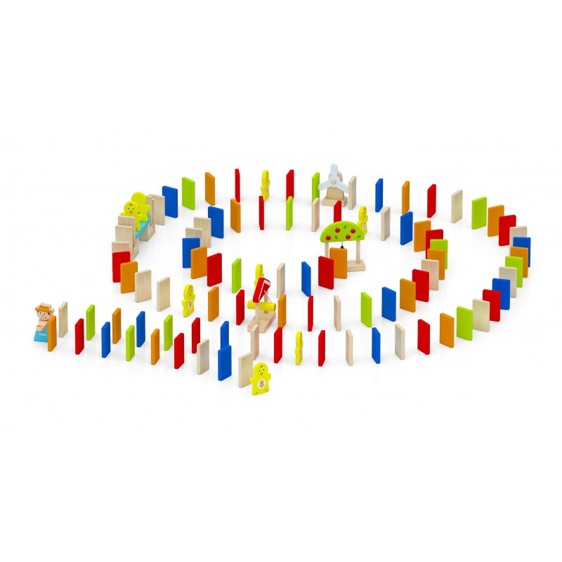 Domino dinamic, din lemn, tip Montessori, +3ani, VIGA