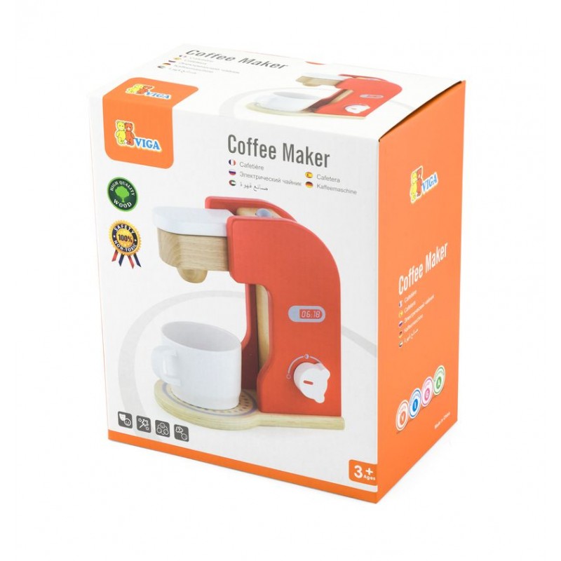 Jucarie din lemn, Expressor de cafea, tip Montessori, +3ani, VIGA