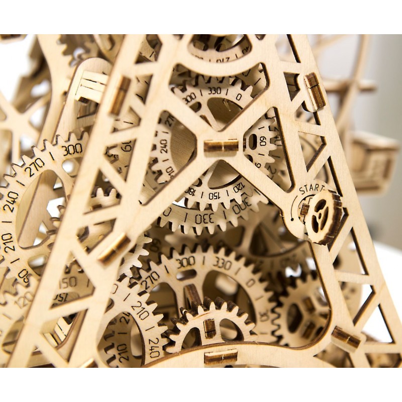 Puzzle 3D Ferris Wheel - Kit model mecanic, Wooden City