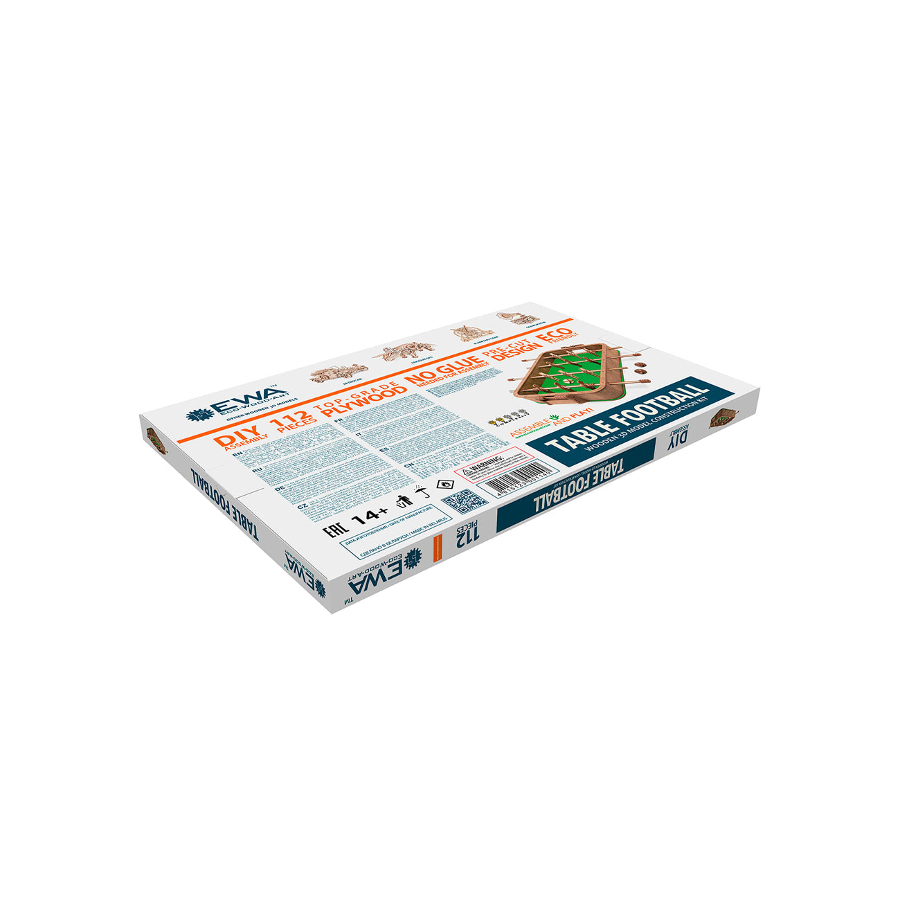 Kit din lemn de construit Table Footbal, 112 piese, EWA