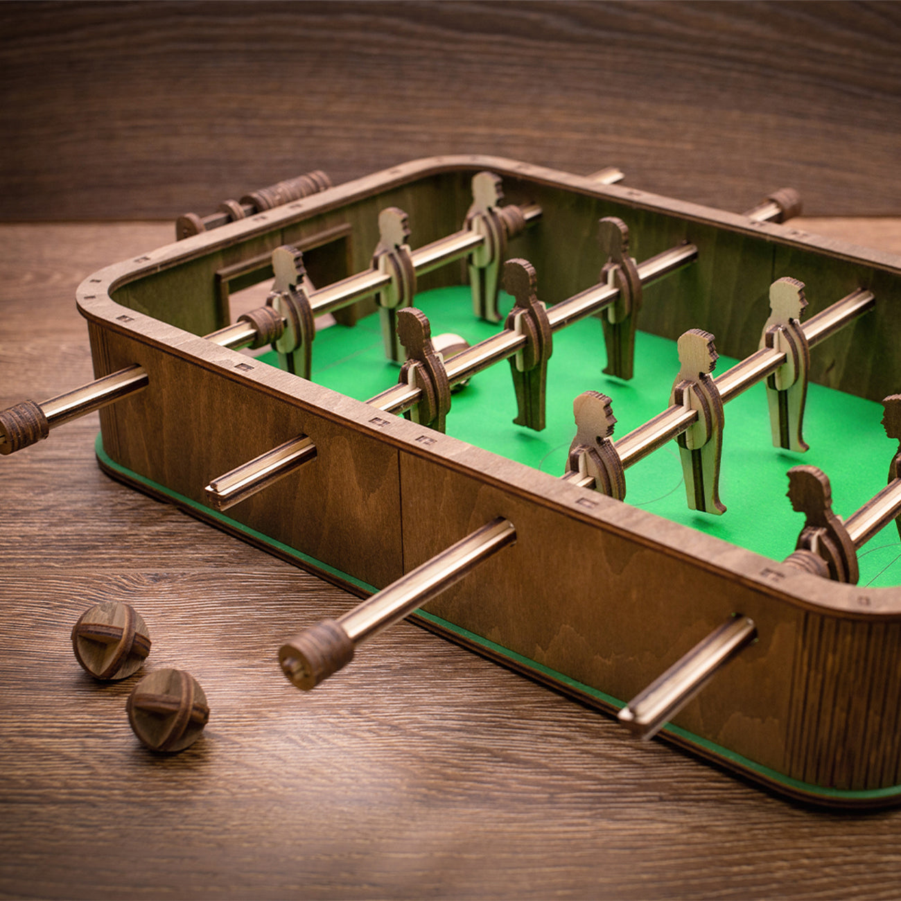 Kit din lemn de construit Table Footbal, 112 piese, EWA