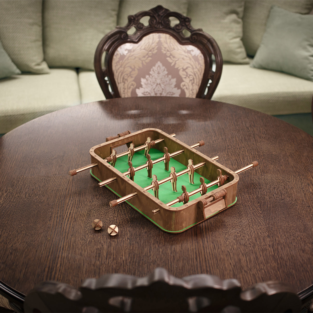 Kit din lemn de construit Table Footbal, 112 piese, EWA