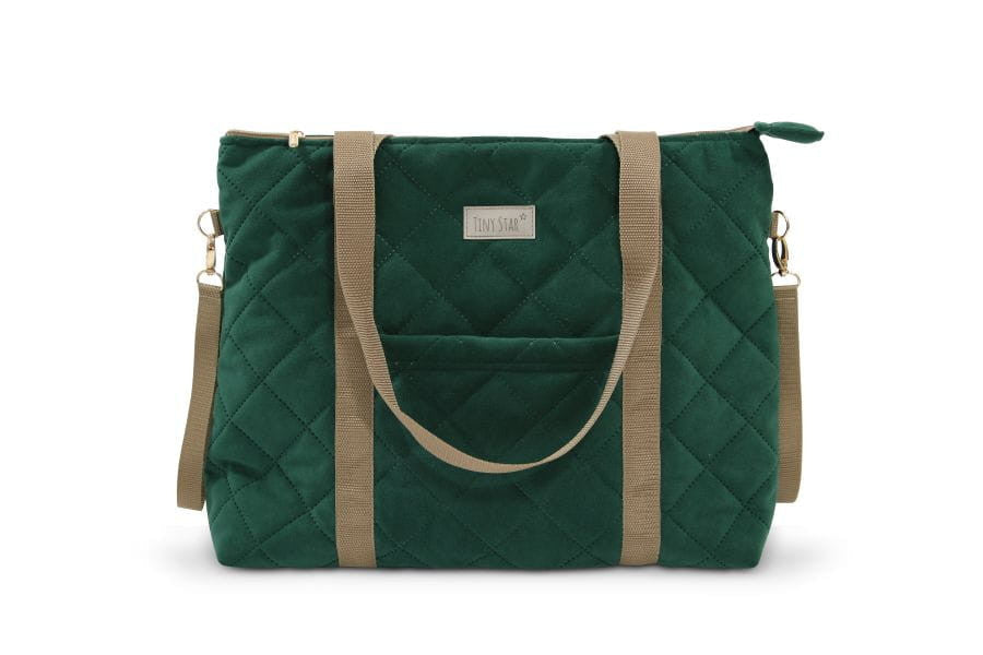Geanta mamicii, pentru carucior si plimbare, 38 x 45 cm, Green, Tiny Star