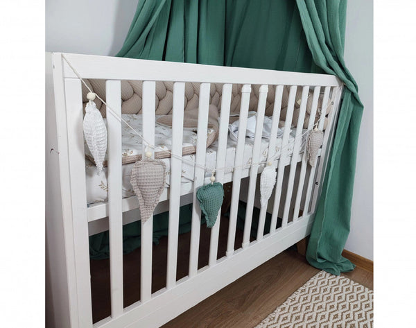 Ghirlanda decorativa pentru camera copilului, Frunze Khaki - Bej, Koell