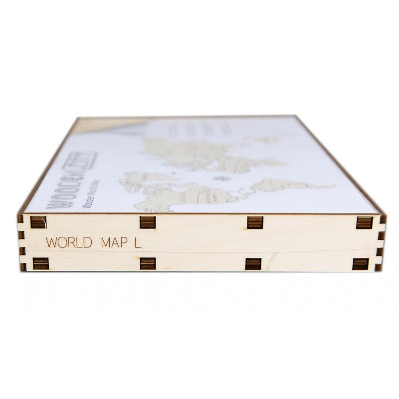 Harta lumii puzzle 3D de perete (L), Wooden City