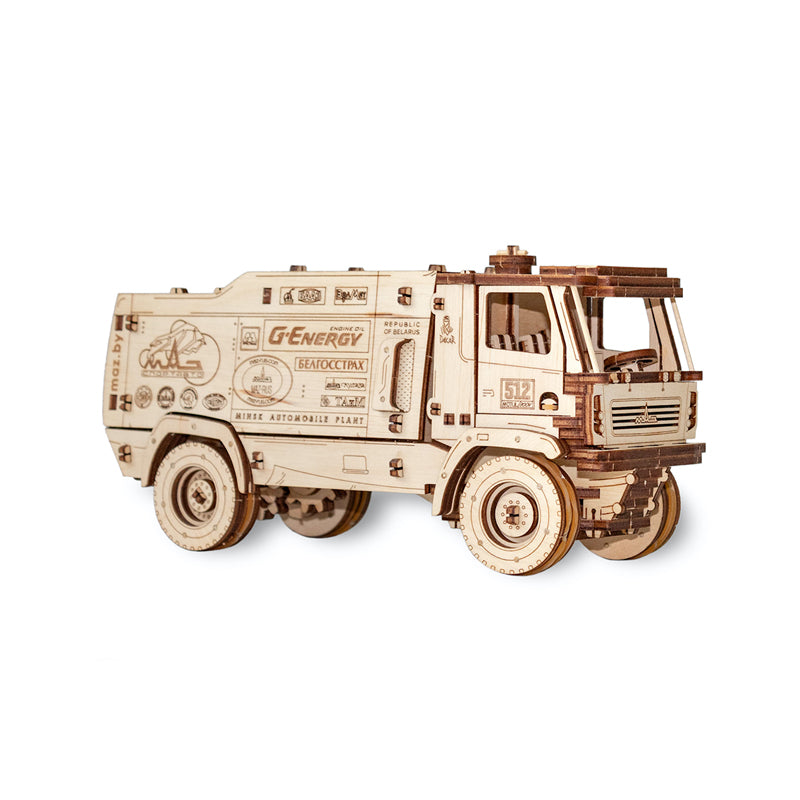 Set constructie cu mecanism Puzzle 3D MAZ 5309RR SCALE 1:30 din lemn 278 piese @ EWA