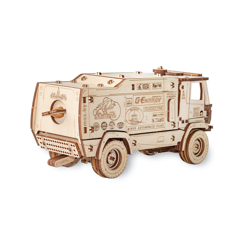 Set constructie cu mecanism Puzzle 3D MAZ 5309RR SCALE 1:30 din lemn 278 piese @ EWA