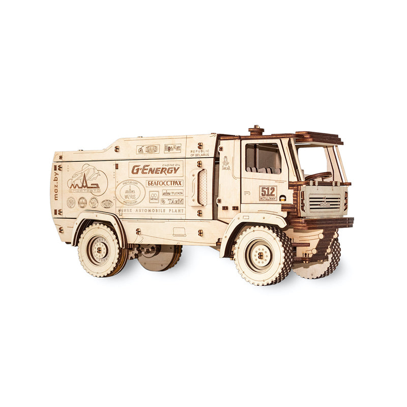 Set constructie cu mecanism Puzzle 3D MAZ 5309RR SCALE 1:20 din lemn 306 piese @ EWA