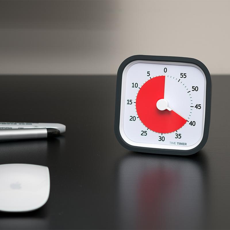 Ceas temporizator Time Timer MOD, negru-carbune, Robo - Manute Creative