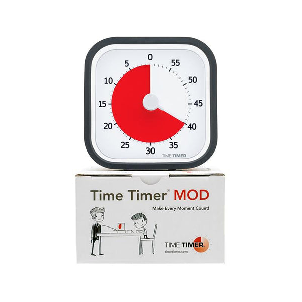 Ceas temporizator Time Timer MOD, negru-carbune, Robo - Manute Creative