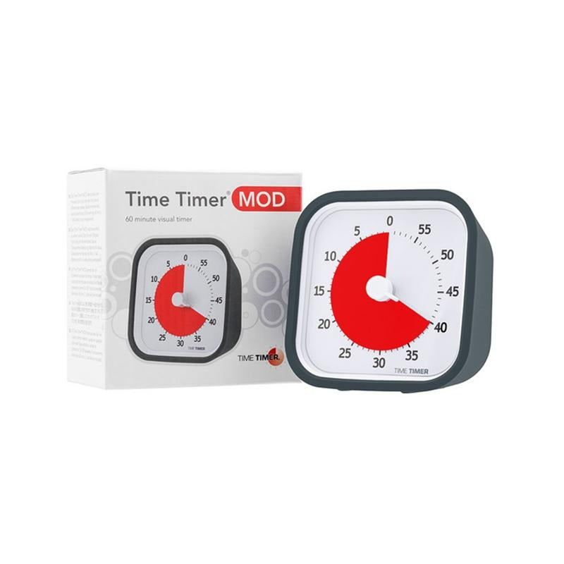 Ceas temporizator Time Timer MOD, negru-carbune, Robo - Manute Creative