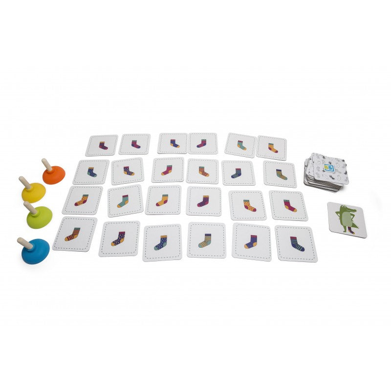 Joc de atentie Sosetele crocodilului, BS Toys