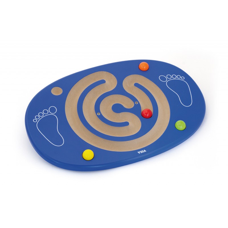 Joc de balans cu labirint, din lemn, tip Montessori,  +3ani, Viga