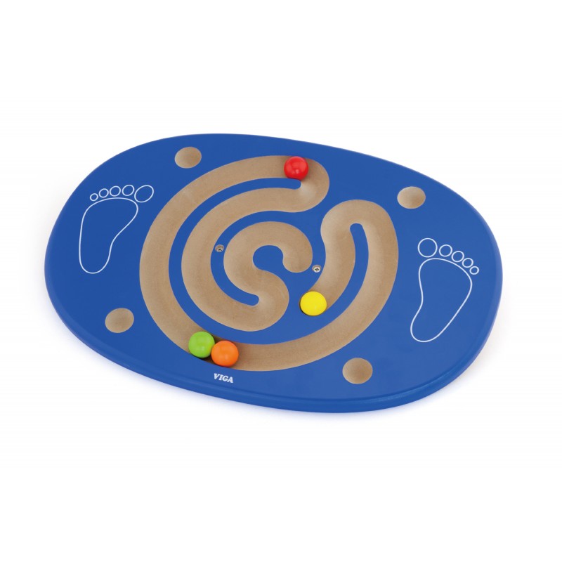 Joc de balans cu labirint, din lemn, tip Montessori,  +3ani, Viga